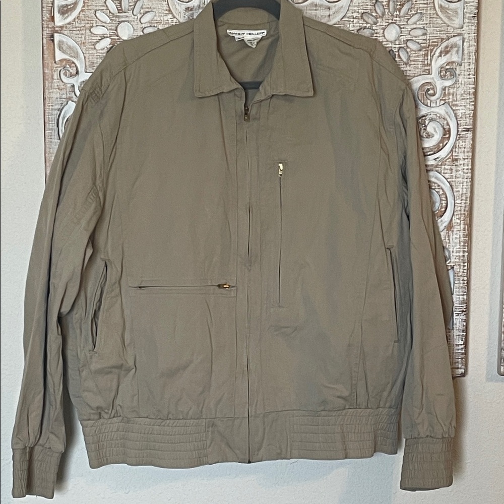 Nancy Heller vintage Bomber style jacket 100% cotton